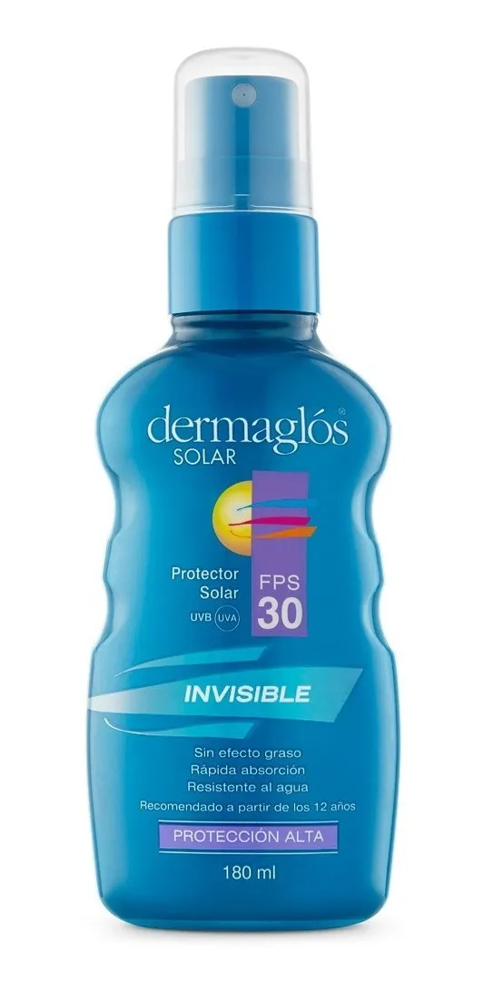 Protector Solar Dermaglós Solar Fps30 Invisible Spray X 180